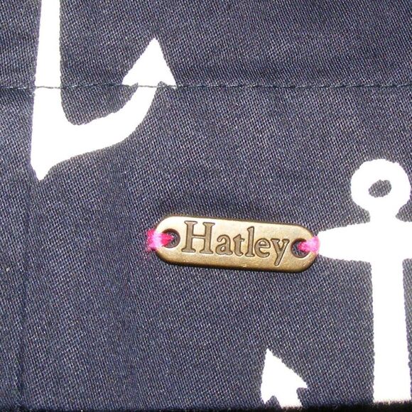 HATLEY Skirt, 8, Blue, White Anchors, Front Zipper, Back pockets, Lined - Picture 9 of 12